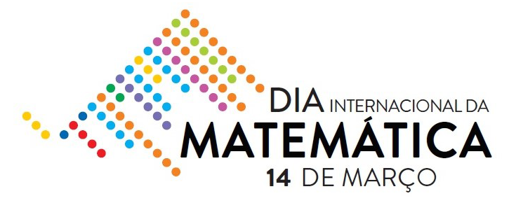Logótipo do Dia Dia Internacional da Matemática, sobre um fundo branco