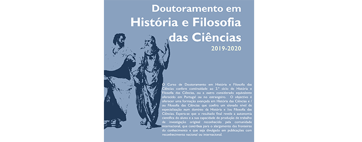 Doutoramento em História e Filosofia das Ciências