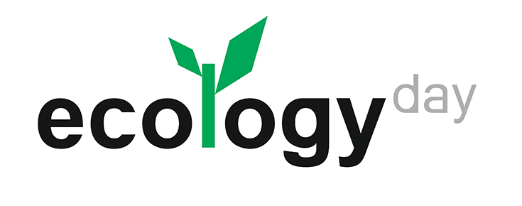 Logótipo do Dia da Ecologia (Ecology Day), sobre um fundo branco