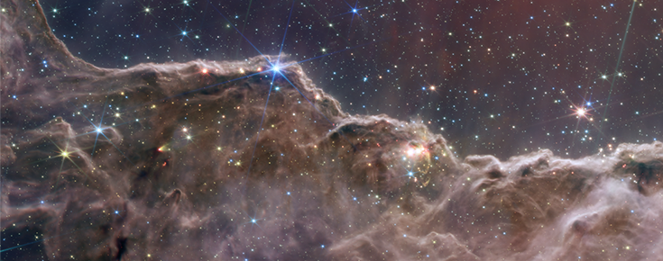 Picture of “Cosmic Cliffs” in the Carina Nebula