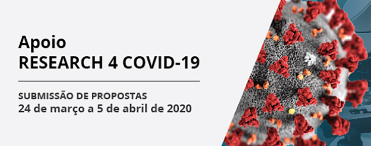 Título da iniciativa, acompanhado das respetivas datas e de uma imagem ilustrativa da COVID-19