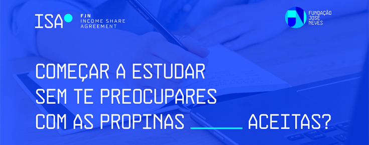 Logótipo do programa e frase alusiva à oportunidade de financiamento