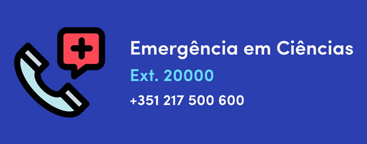 Número de emergência em Ciências: ext. 20000 / +351 217 500 600