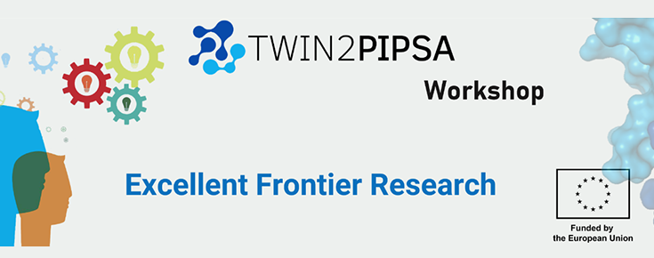 Logótipos TWIN2PIPSA/União Europeia e título do evento