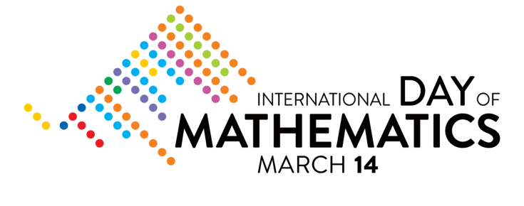 Logótipo do Dia Internacional da Matemática, sobre um fundo branco