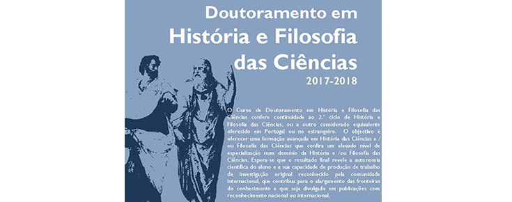 Doutoramento em História e Filosofia das Ciências