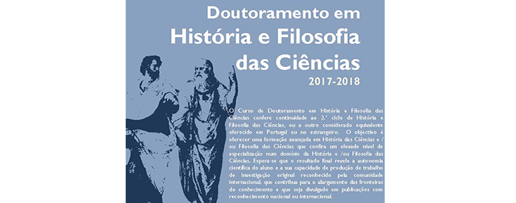 Doutoramento em História e Filosofia das Ciências