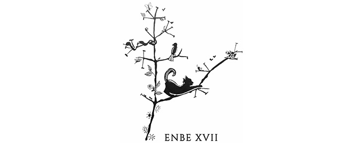 Logótipo do ENBE XVII, sobre um fundo branco