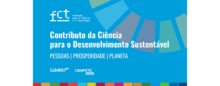 Título do evento, com iconografia relativa aos Objetivos de Desenvolvimento Sustentável