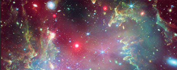 Seminário "A big red dot at cosmic noon" “Coroa de Flores” cósmica