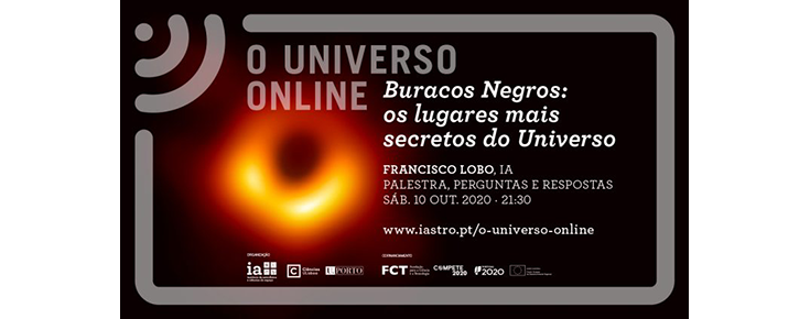 Imagem ilustrativa do evento, acompanhada do respetivo título, oradores, dia, hora, link e logótipos das entidades organizadoras