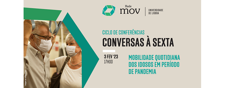 Banner do evento, incluindo titulo/dia/hora/local e fotografia de passageiros de transportes públicos