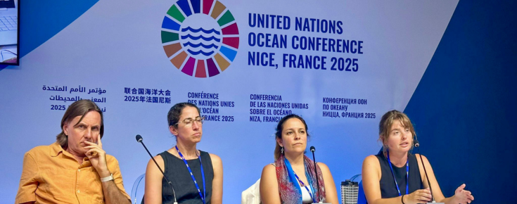 One Ocean Science Conference Painel de participantes na conferência