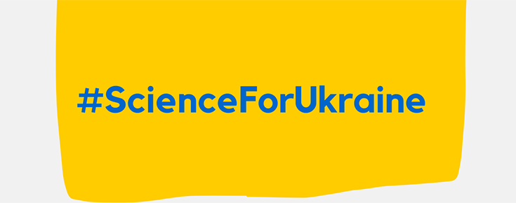 Logótipo da #ScienceForUkraine