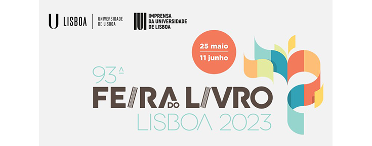 Logótipos da ULisboa, Imprensa da ULisboa e Feira do Livro de Lisboa 2023